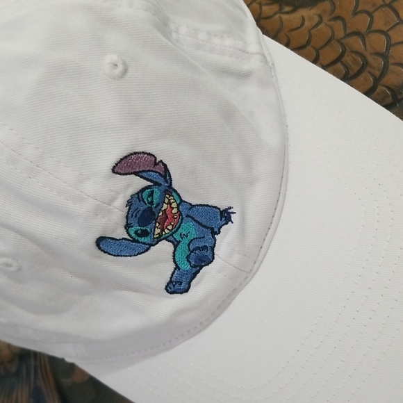 Disney Stich Women Unisex Hat In White - Picture 2 of 4